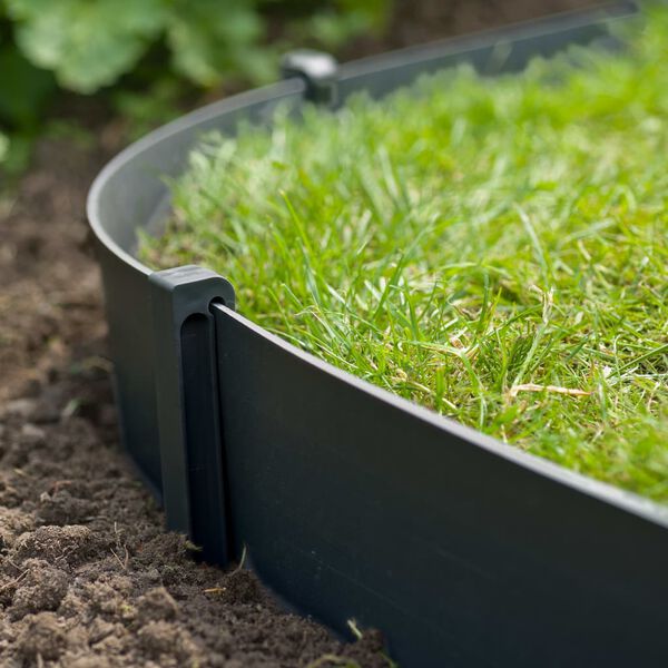 Nature Градински клинове за фиксиране, 10 бр, черни