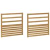 vidaXL Модул за подлакътници 2 pcs Бяло 79 x 4 x 73 см