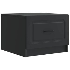 vidaXL Масичка за кафе Черно 49 x 50 x 37 см Инженерна дървесина