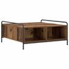 vidaXL Масичка за кафе Старо дърво 90 x 90 x 41 см Инженерна дървесина