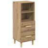 vidaXL Служебен шкаф дъб артизан 34 x 34.5 x 90 см Инженерна дървесина