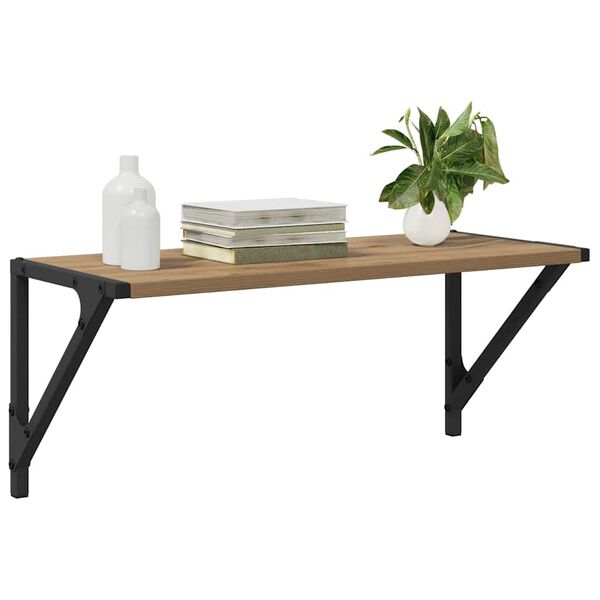 vidaXL Стени за рафтове 2 pcs Дъб 60 x 25 x 25,5 cm Инженерно дърво