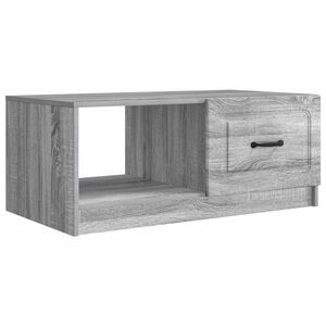 vidaXL Масичка за кафе Сива сонома 90 x 50 x 37 см Инженерна дървесина
