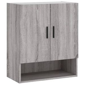 vidaXL Стенен шкаф, сив сонома, 60x31x70 см, инженерно дърво