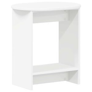 vidaXL Странична маса Бяло 50 x 39,5 x 55 см Инженерна дървесина