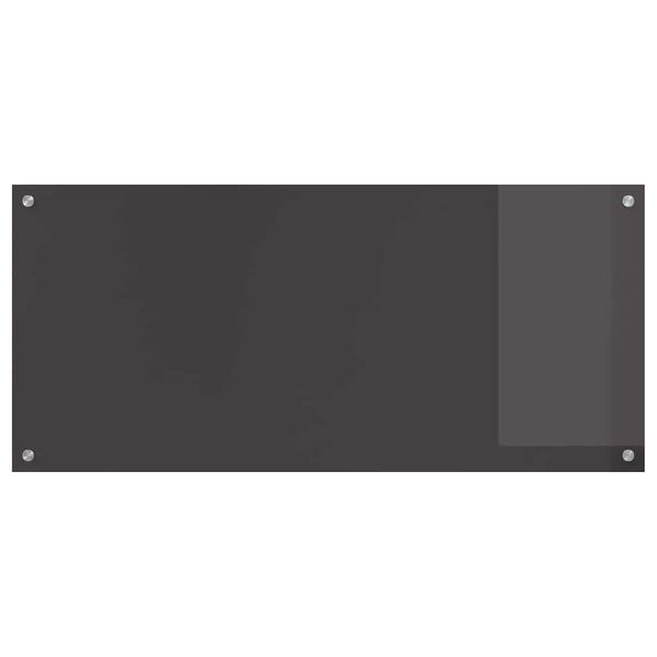 vidaXL Кухненски заден панел 2 pcs Тъмен сив 110 x 50 cm