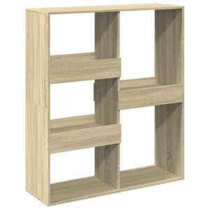 vidaXL Разделител за стая, дъб сонома, 100x33x115 см, инженерно дърво