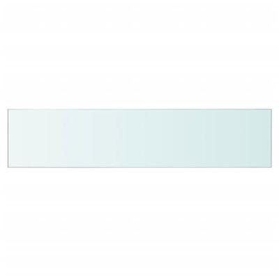 vidaXL Плоча за рафт, прозрачно стъкло, 60 x 12 см