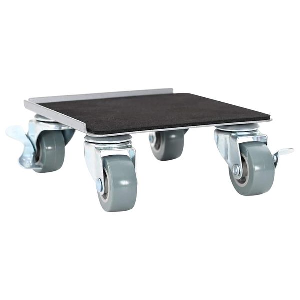 vidaXL Мебелни колелца 4 бр. с повдигач 13,5x13,5x6 см, стомана 1300 кг