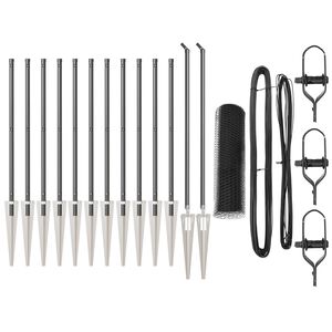 vidaXL Стълб за ограда. Сиво