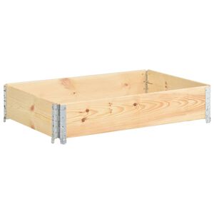 vidaXL Повдигната леха 50x100 см борово дърво масив