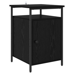 vidaXL Нощен шкаф Черния дъб 40 x 42 x 60 см Инженерна дървесина