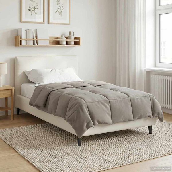 vidaXL Пълно годишно юрганче Патичено Зелен 135 x 200 cm Микрофибър