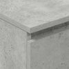 vidaXL Сайдборд, бетонно сив, 60x35x98,5 см, инженерно дърво
