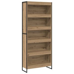 vidaXL Шкаф за книги 80 x 30 x 189,5 см Инженерна дървесина