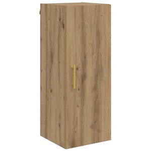vidaXL Стенен шкаф Дъб 34,5 x 34 x 90 см Инженерно дърво