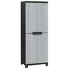 vidaXL Пластмасов шкаф, 65x45x181 см