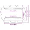 vidaXL Резервен сенник за градинска люлка, кремав, 150/130x105/70 см