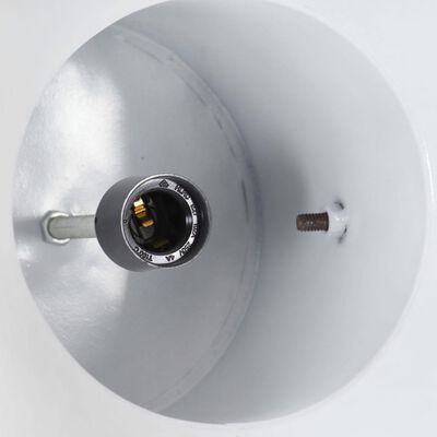vidaXL Индустриална пенделна лампа 25 W бяла кръгла манго 32 см E27