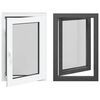 vidaXL Прозорец за мазе RISOR 60 x 90 cm PVC и стъкло Антрацит