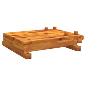 vidaXL Работна маса с менгеме, 52x44x9,5 см, акация масив
