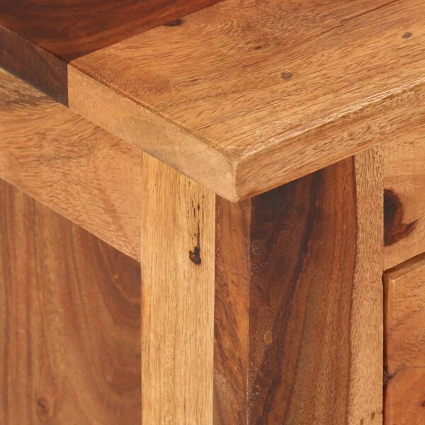 vidaXL ТВ шкаф, 110x30x40 cм, дърво масив