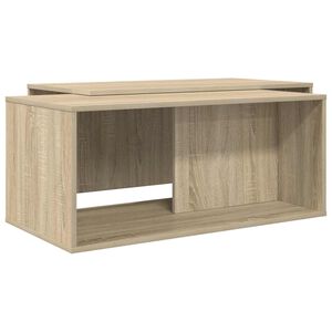 vidaXL Комплект кафе маса 2 pcs Сонома дъб Инженерно дърво