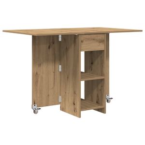 vidaXL Маса за хранене 115 x 70 x 75 см Инженерна дървесина