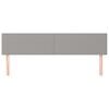 vidaXL Табла за легло, светло сива, 200x5x78/88 см, плат