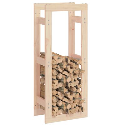 vidaXL Поставка за дърва за огрев 41x25x100 см масивно дърво бор
