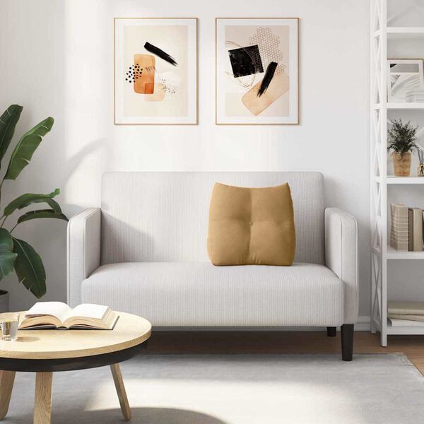 vidaXL Възглавница за гръб Кафяво 45 x 24 x 50 см Кадифе