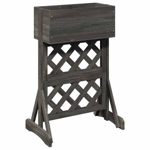 vidaXL Вертикална градинска решетката Сиво 48 x 30 x 70,5 см