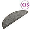 vidaXL Постелки за стъпала, 15 бр, антрацит, 65x21x4 см