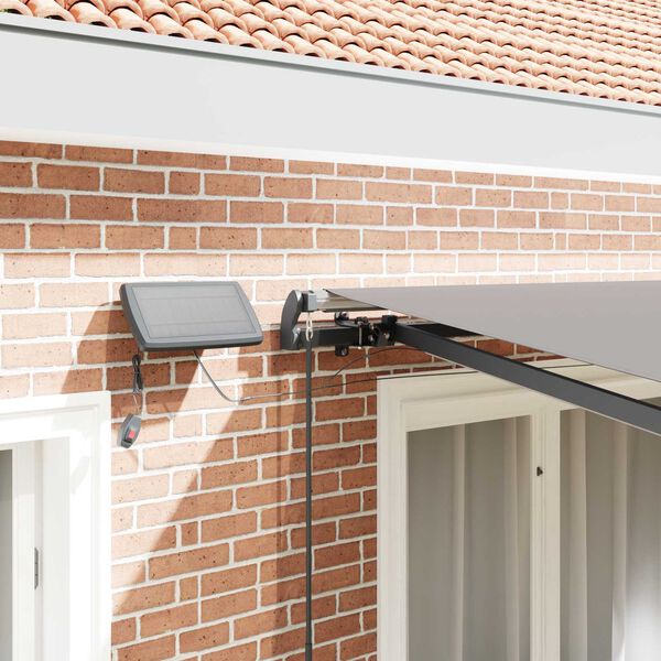 vidaXL Сгъваем навес Светлосиво 300 x 250 cm текстил