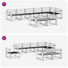 vidaXL Комплект дивани за открито 8 pcs Естествен