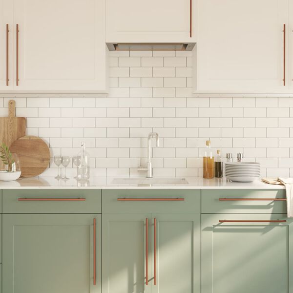 vidaXL Дръжки за шкафове, 20 бр, бронз, 320 мм, неръждаема стомана