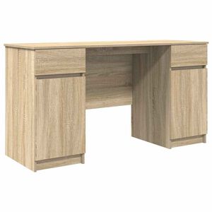 vidaXL Бюро дъб сонома Инженерна дървесина 140 x 49 x 76 см