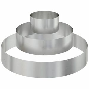 vidaXL Градинска саксия Сребрист 120 x 120 x 20 см