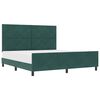 vidaXL Легло с пружинирана основа Тъмен зелен 180 x 200 cm Кадифе