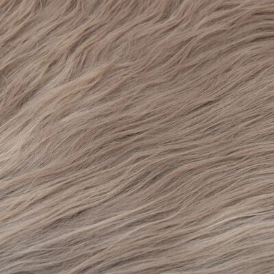 vidaXL Исландска овча кожа, таупе, 70х110 см