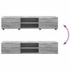 vidaXL Дървен шкаф Сив Сонома 150 x 39 x 30 см Инженерно дърво