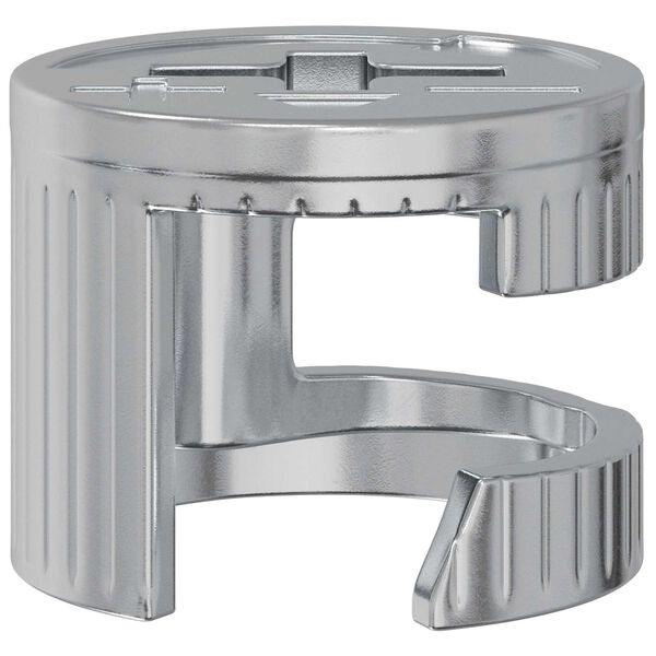 vidaXL Гайки с кам лока 2 pcs Сребрист 15 x 11,5 мм Стомана