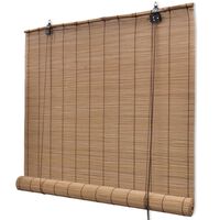 vidaXL Кафява бамбукова роло щора 100х160 см