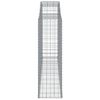 vidaXL Габионни кошници арка 10 бр 300x50x160/180см поцинковано желязо