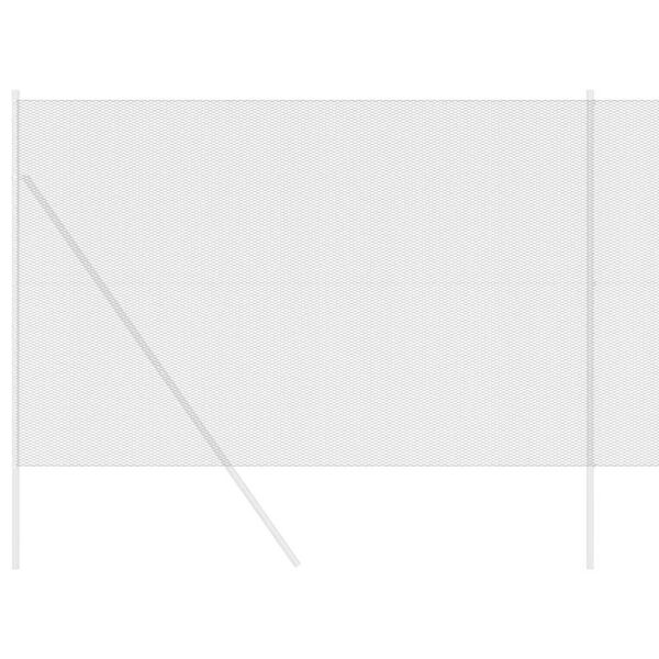 vidaXL Шестоъгълна ограда Сив 1.5 x 50 m Стомана