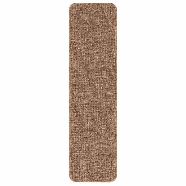 vidaXL Килимчета против подхлъзване за стълби 15 pcs Жълто 75 x 20 cm