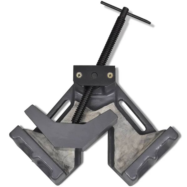 vidaXL Ръчно задвижвано ъглово менгеме за пробиване, 115 мм