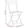 vidaXL Сгъваеми градински столове, 6 бр, стомана и акация масив