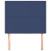 vidaXL Табла за легло, синя, 80x5x118/128 см, плат