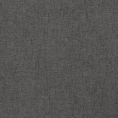 vidaXL Табуретка, тъмносива, 45x29,5x35 см, текстил и изкуствена кожа